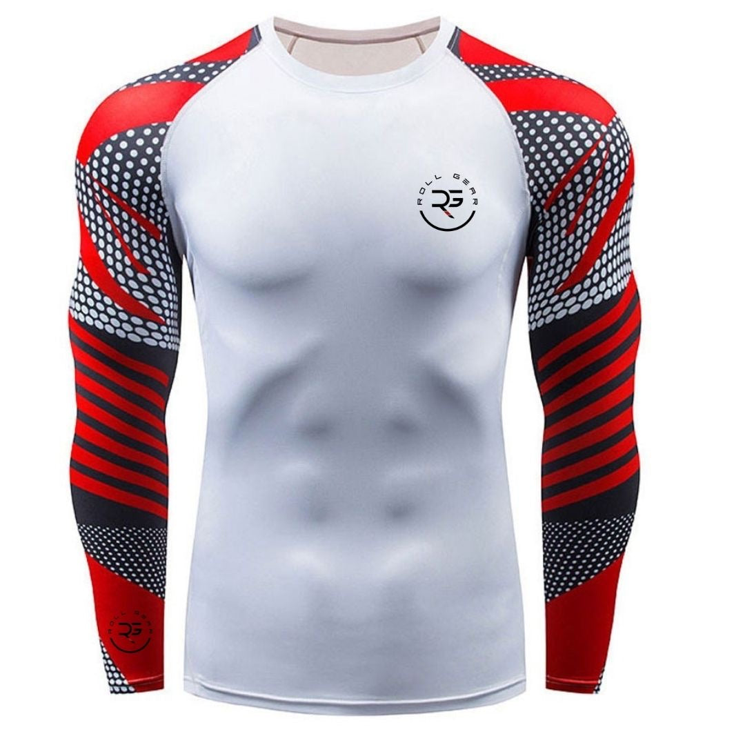 “Own the Moment” Long Sleeve Rash Guard – White Series
