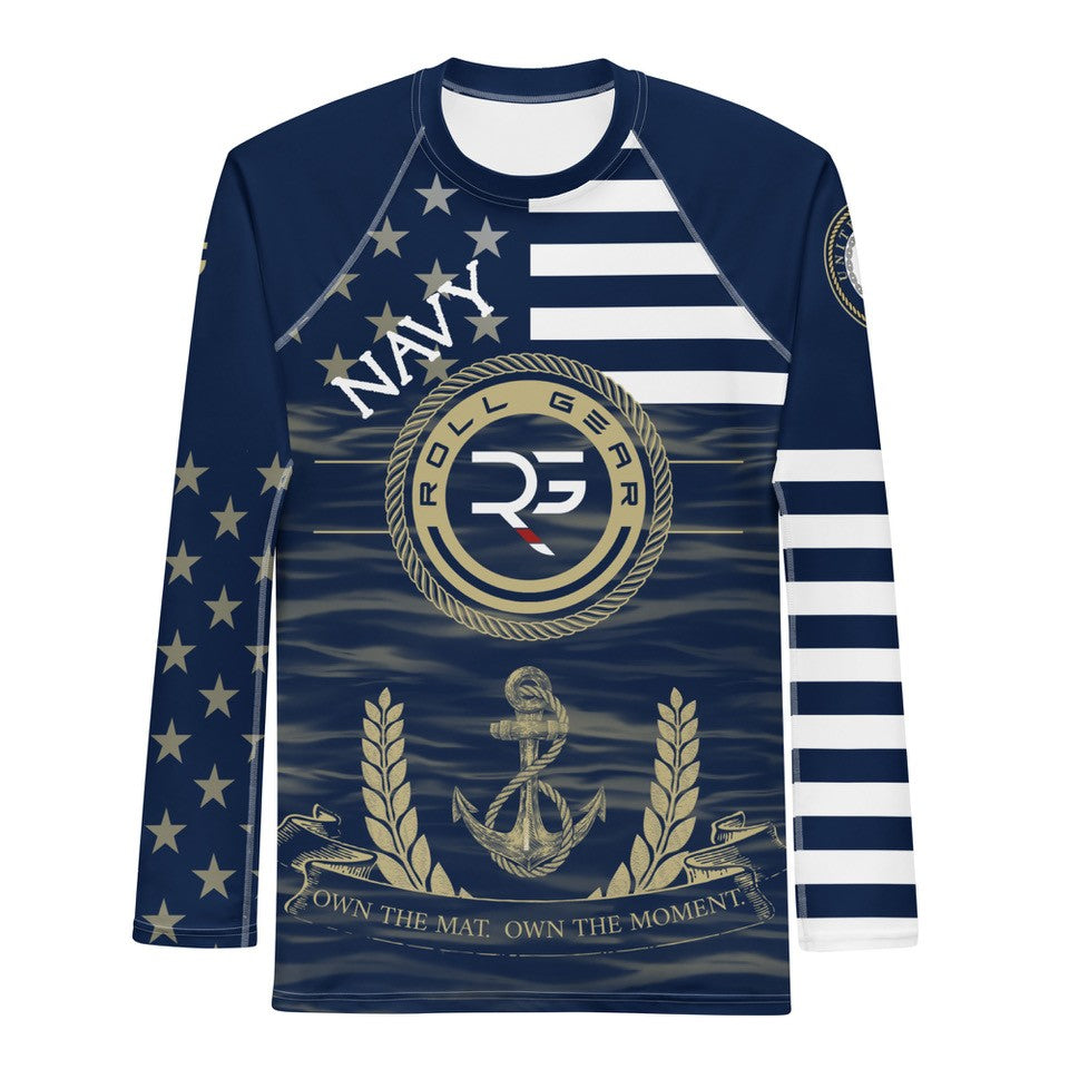Navy Long Sleeve Rash Guard – Tribute Edition