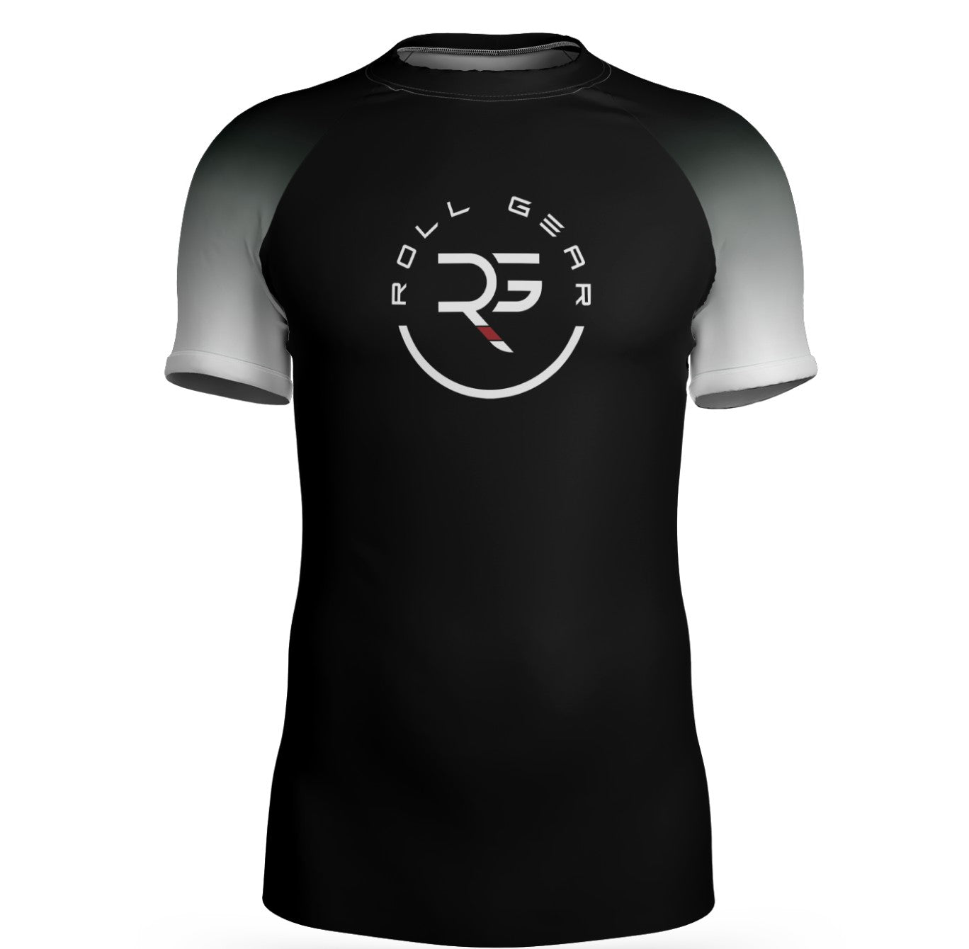 IBJJF-approved short sleeve ranked BJJ rash guard for men and women by Roll Gear LLC — available in white, blue, purple, brown, and black belt colors. Premium no-gi jiu-jitsu rash guard with compression fit, sweat-wicking fabric, and durable construction for serious grapplers.