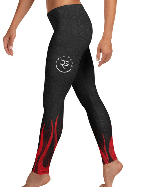 Roll Gear “Fire Dept” Spats – Compression Tights for BJJ, No-Gi & MMA