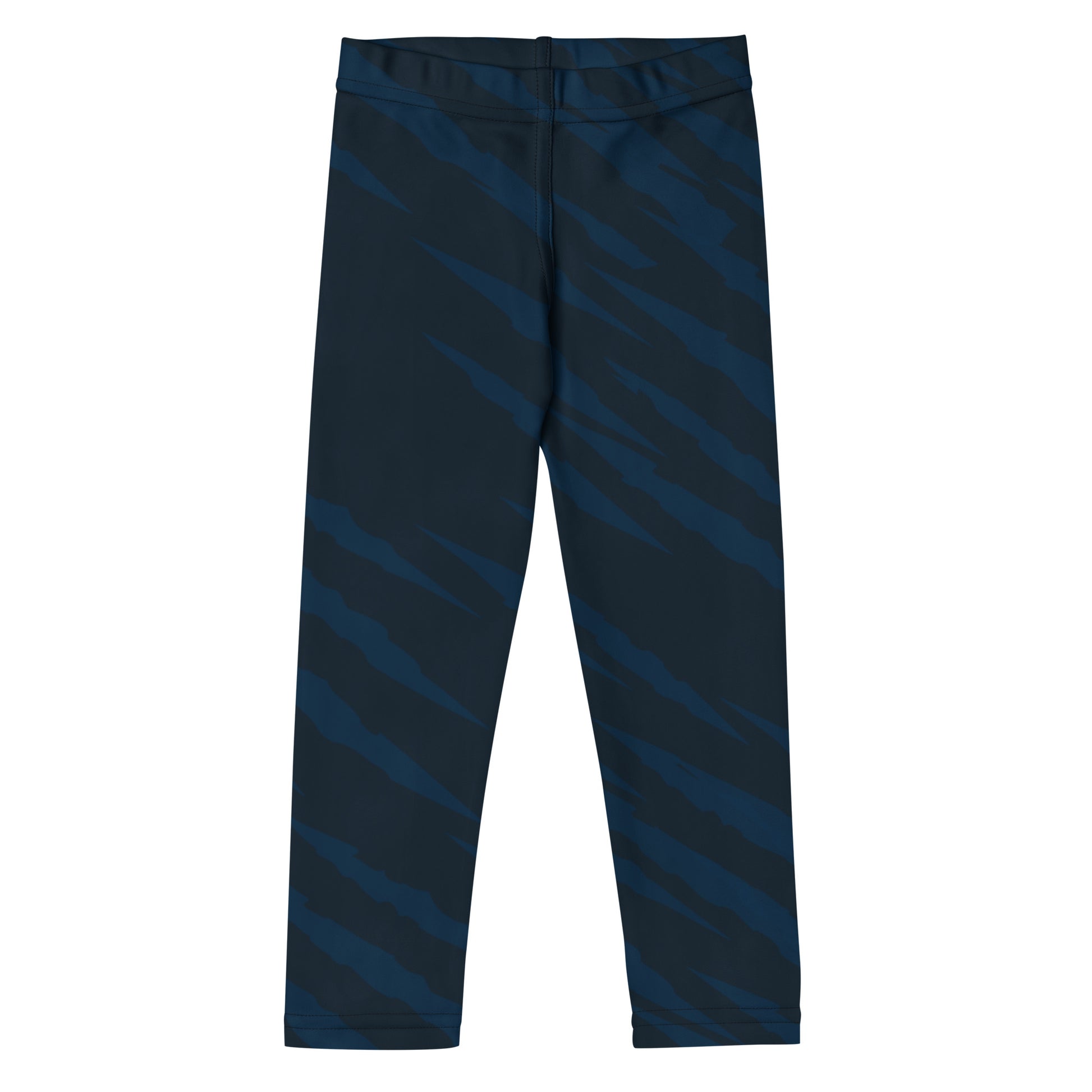 Kids lion-themed spats with navy and gold color design, made for Brazilian Jiu-Jitsu and grappling athletes. Roll Gear LLC