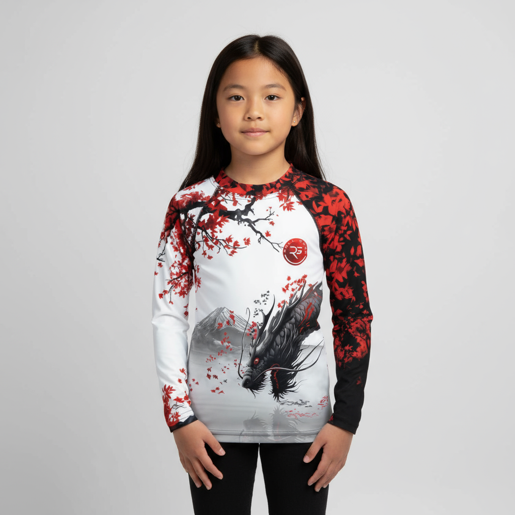 Warrior’s Spirit Rash Guard – Kids Long Sleeve
