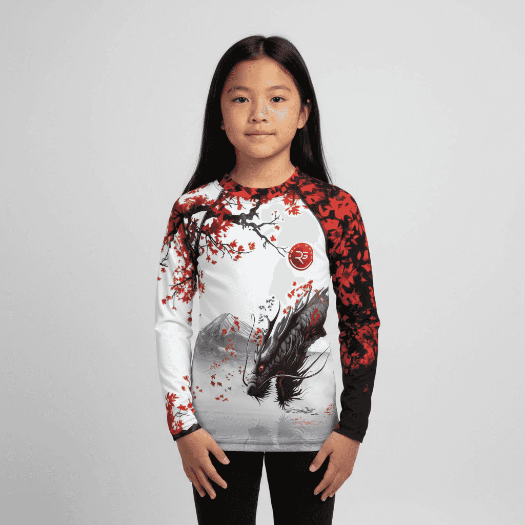 Warrior’s Spirit Rash Guard – Kids Long Sleeve
