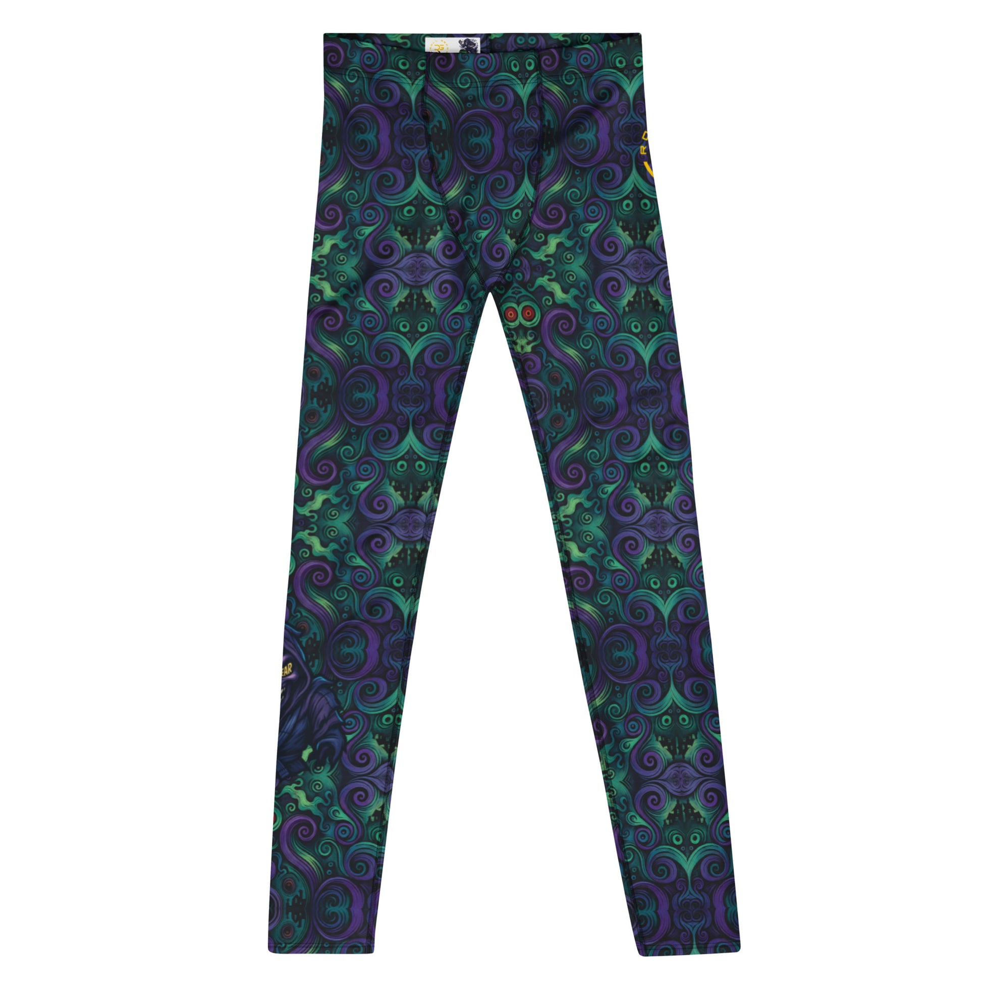 Men’s BJJ spats – Mat Mysteries design, monster-themed
