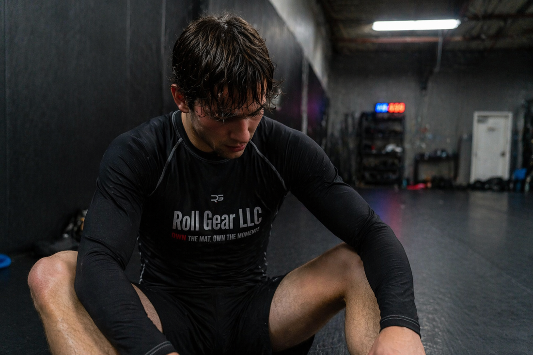 BJJ athlete showing up to train on a hard day — Roll Gear LLC mindset