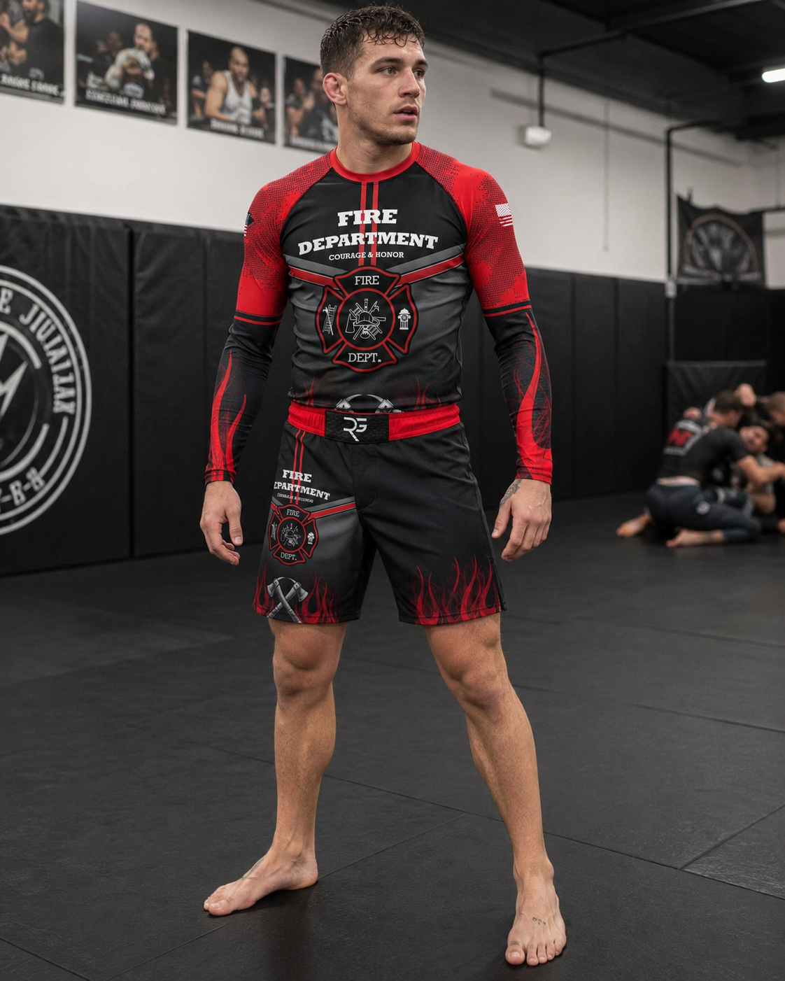 Military & First Responder BJJ Rash Guards & Grappling Shorts