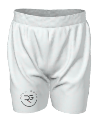 Youth Ranked White Grappling Shorts – Lightweight | Match Your Set | Roll Gear