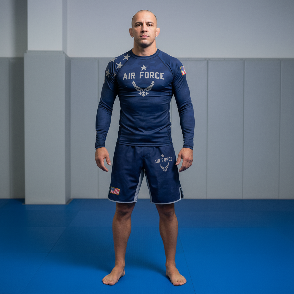 Men's Air Force Long Sleeve Rash Guard