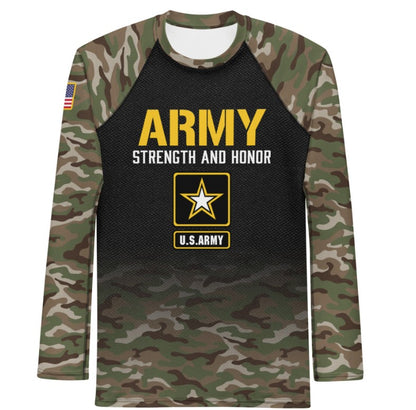 Army Long Sleeve Rash Guard – Strength and Honor Edition
