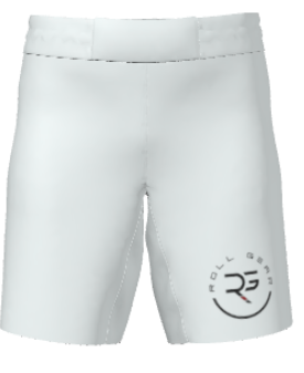 Youth All-White Grappling Shorts – Clean Look. Championship Ready.