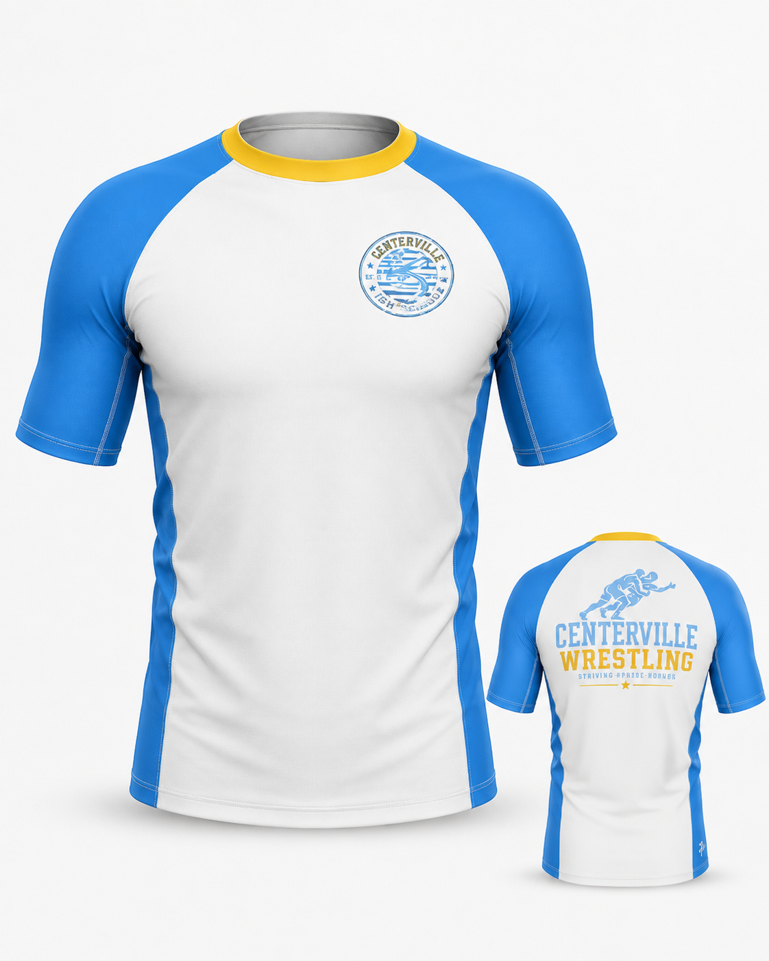 Centerville Wrestling Short Sleeve Rash Guard