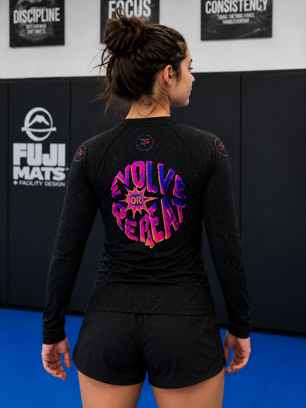 Evolve or Repeat Youth Girls Rash Guard | Roll Gear