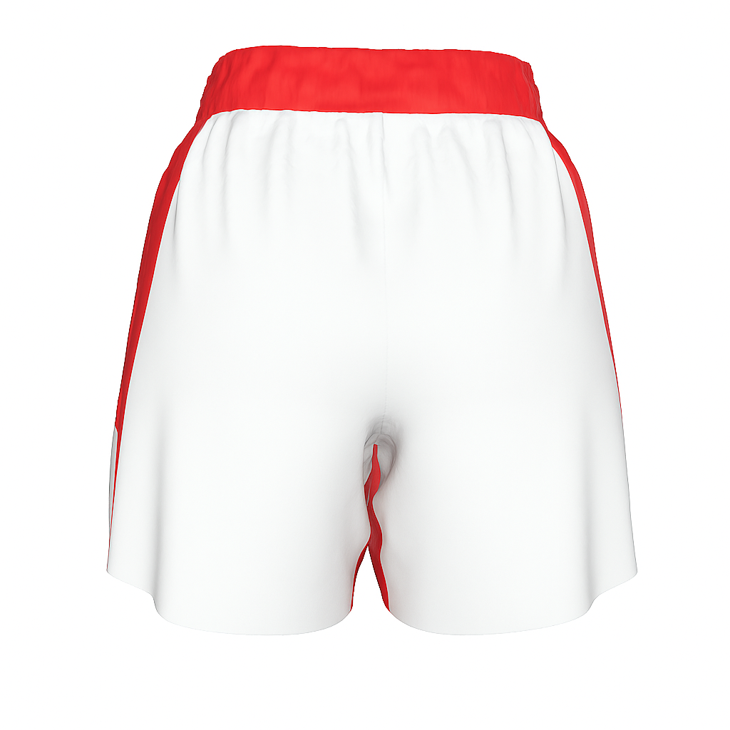 Roll Gear “Own the Mat” Fight Shorts – Red & White