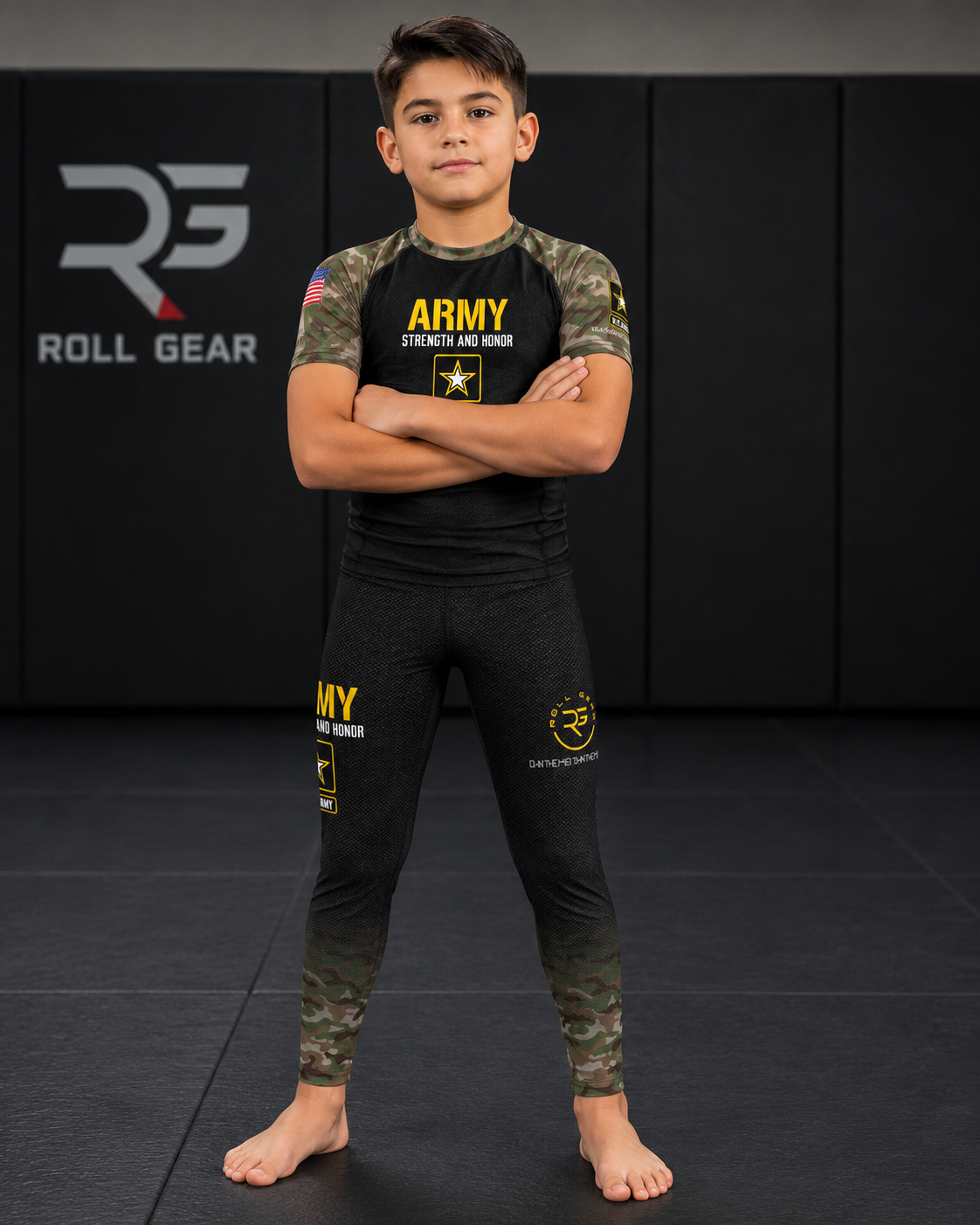 Youth Army Classic Compression Spats