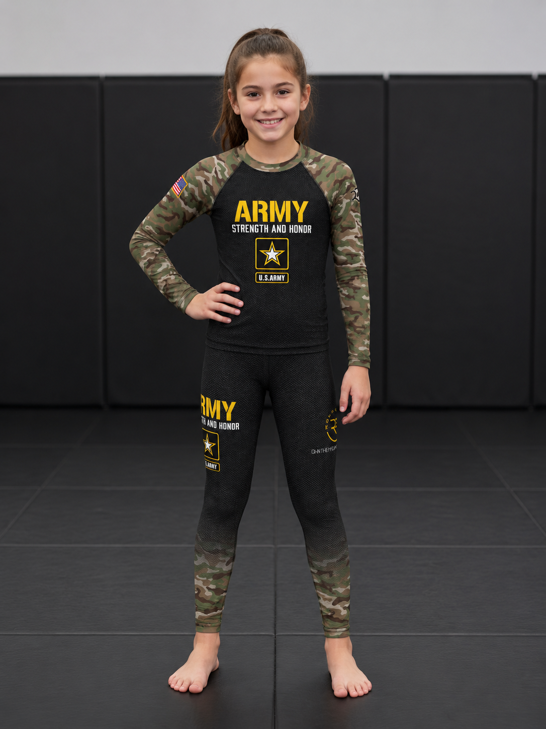 Youth Army Classic Compression Spats