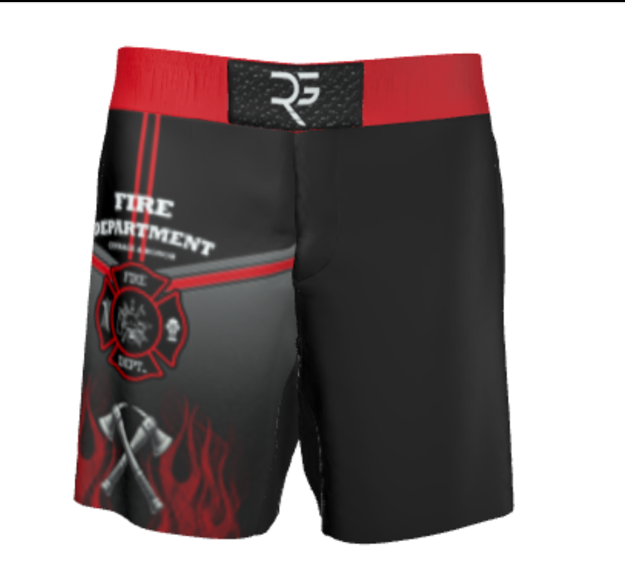 Fire Department Grappling Shorts – First In, Last Out | Roll Gear LLC