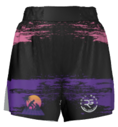 Roll Gear “Miami Black” Training Shorts – Sunset Grappler Edition