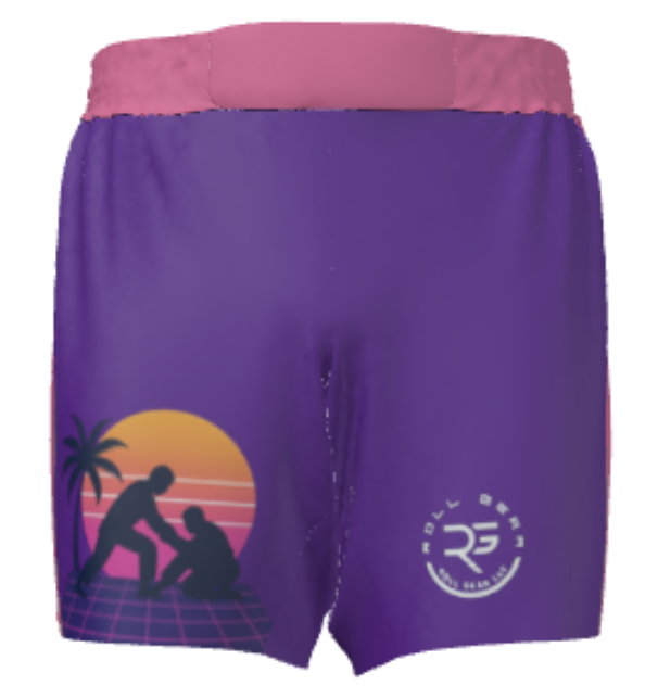 Roll Gear Sunset Grapple Shorts – Retro Heat. Real Roll.