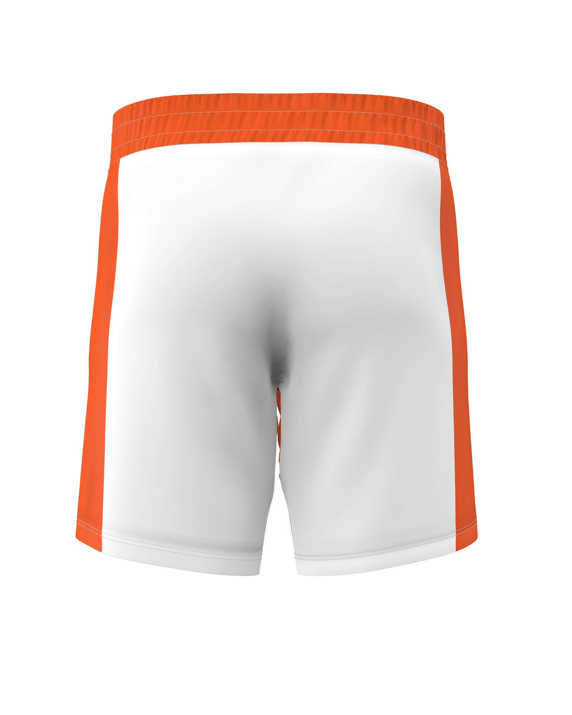 ROLL GEAR “OWN THE MAT” FIGHT SHORTS – ORANGE & WHITE