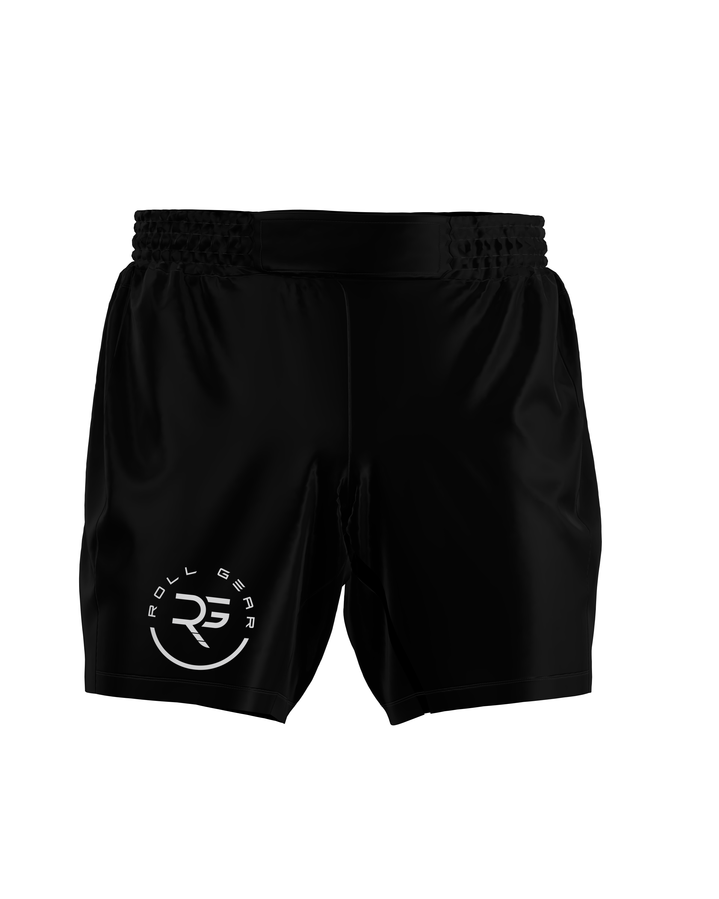 Men's Black BJJ Grappling Shorts - Premium 4-Way Stretch | Roll Gear™