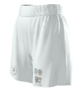Aztec Warrior Men’s Fight Shorts – White Edition | Roll Gear