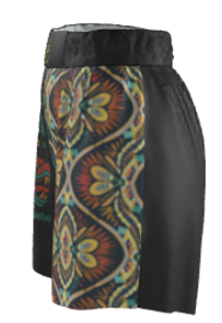 Right side view of Roll Gear Aztec Warrior Men’s Grappling Shorts