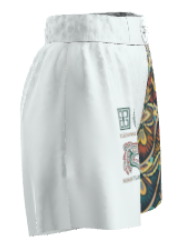 Aztec Tribal Warrior Men’s Fight Shorts – White Edition | Roll Gear