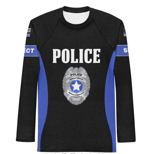 Police Long Sleeve Rash Guard – Serve & Protect Edition