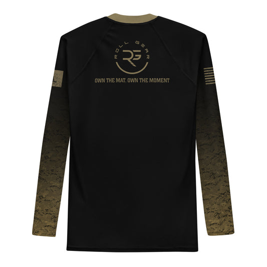 USMC Long-Sleeve Rash Guard – Train with Honor, Fight with Pride