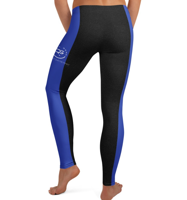 Roll Gear Police Spats – compression tights for no-gi BJJ, MMA, and tactical training. Sleek black and blue design with law enforcement-inspired details. Lightweight, high-performance grappling spats for men and women.