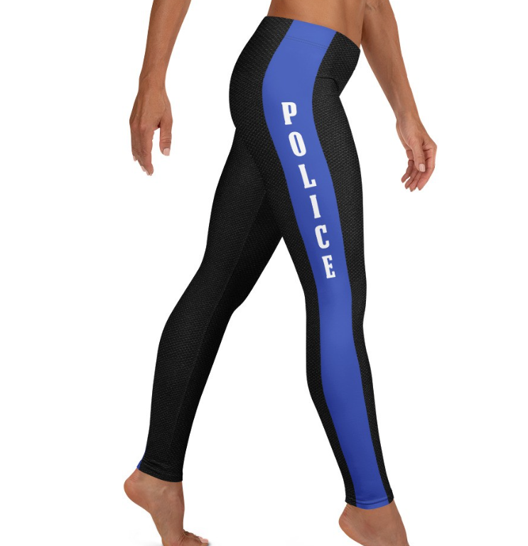 Close-up of “POLICE” leg graphic and seam construction on BJJ/MMA compression tights. Anti-chafe stitching, sublimated graphics, and performance-grade fabric from Roll Gear LLC.
Roll Gear. Own the Mat. Own the Moment. 