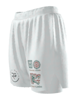 Women’s Aztec Warrior Fight Shorts – White Edition | Roll Gear