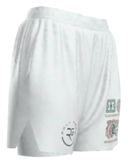 Women’s Aztec Warrior Fight Shorts – White Edition | Roll Gear