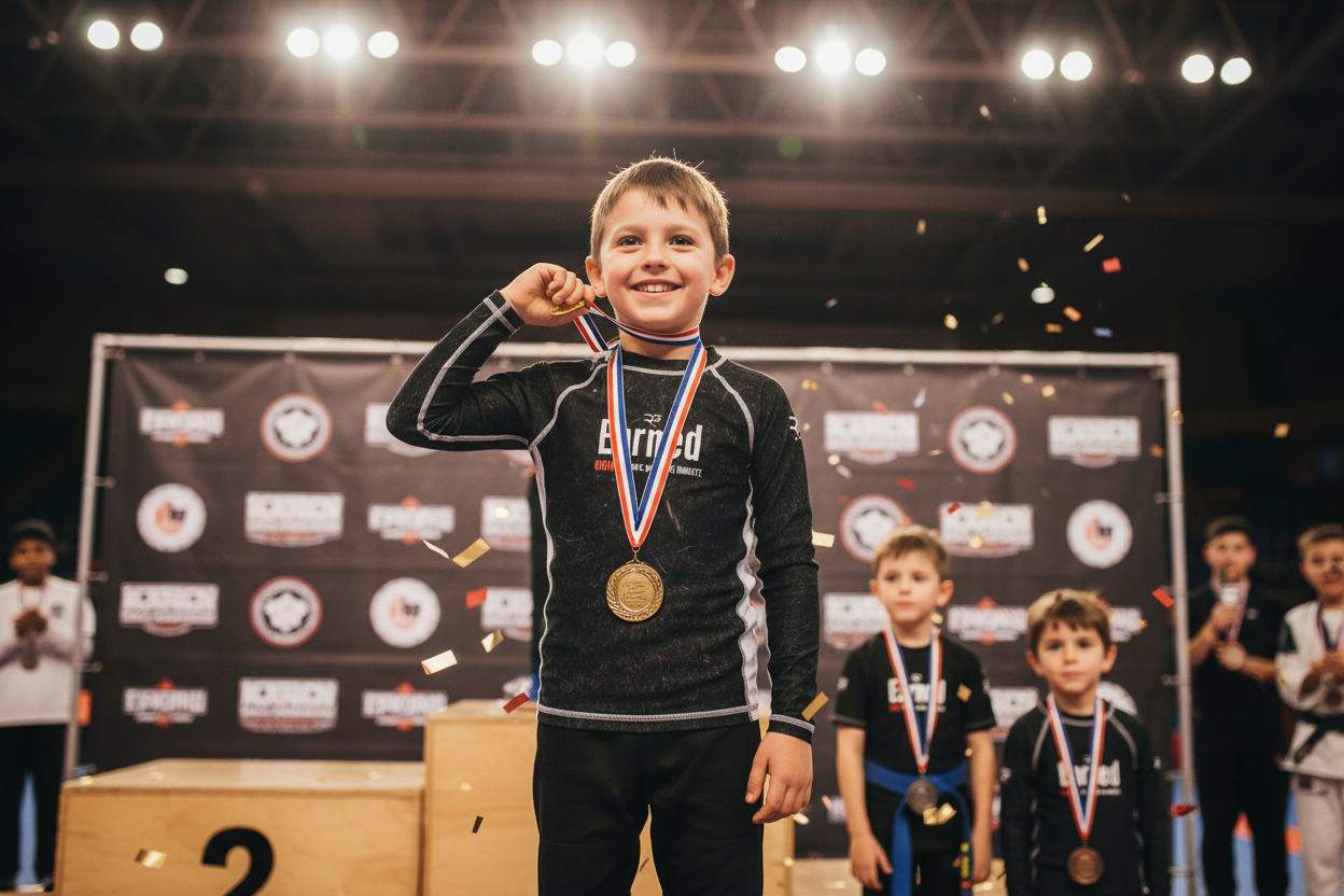 Earned Not Given Kids Long Sleeve Rash Guard – Black