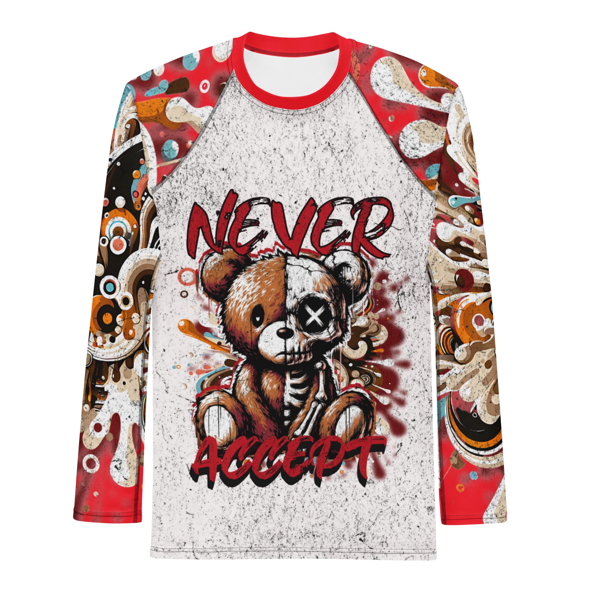 Never Accept Defeat Men’s Rash Guard