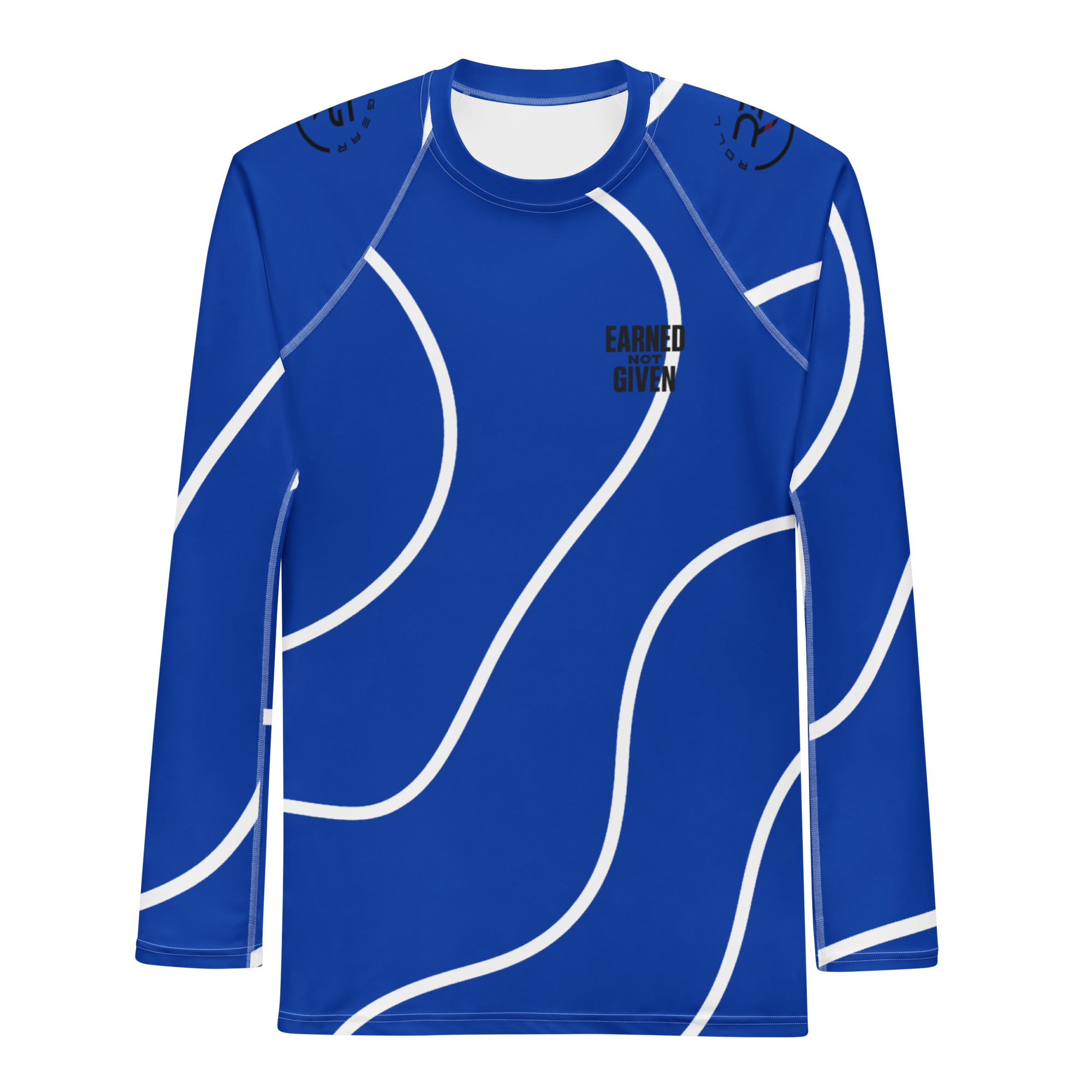 Blue Belt BJJ Long Sleeve Rash Guard - Earned Not Given Edition | Roll Gear™