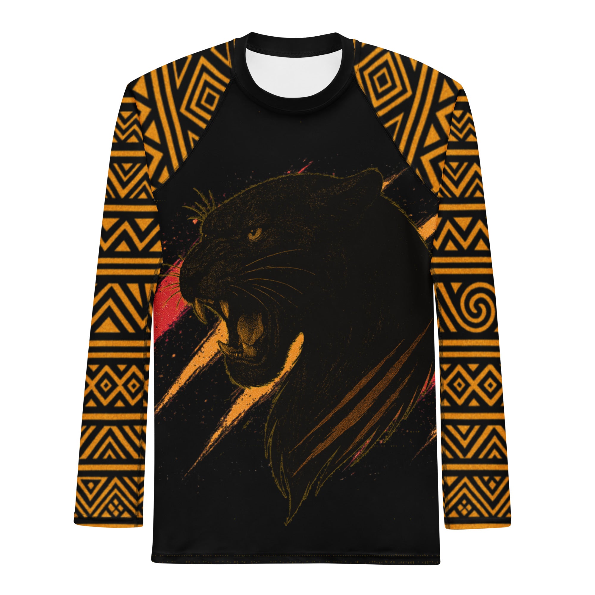 Jaguar BJJ Rash Guard - Men's Short Sleeve Compression Top for Brazilian Jiu-Jitsu