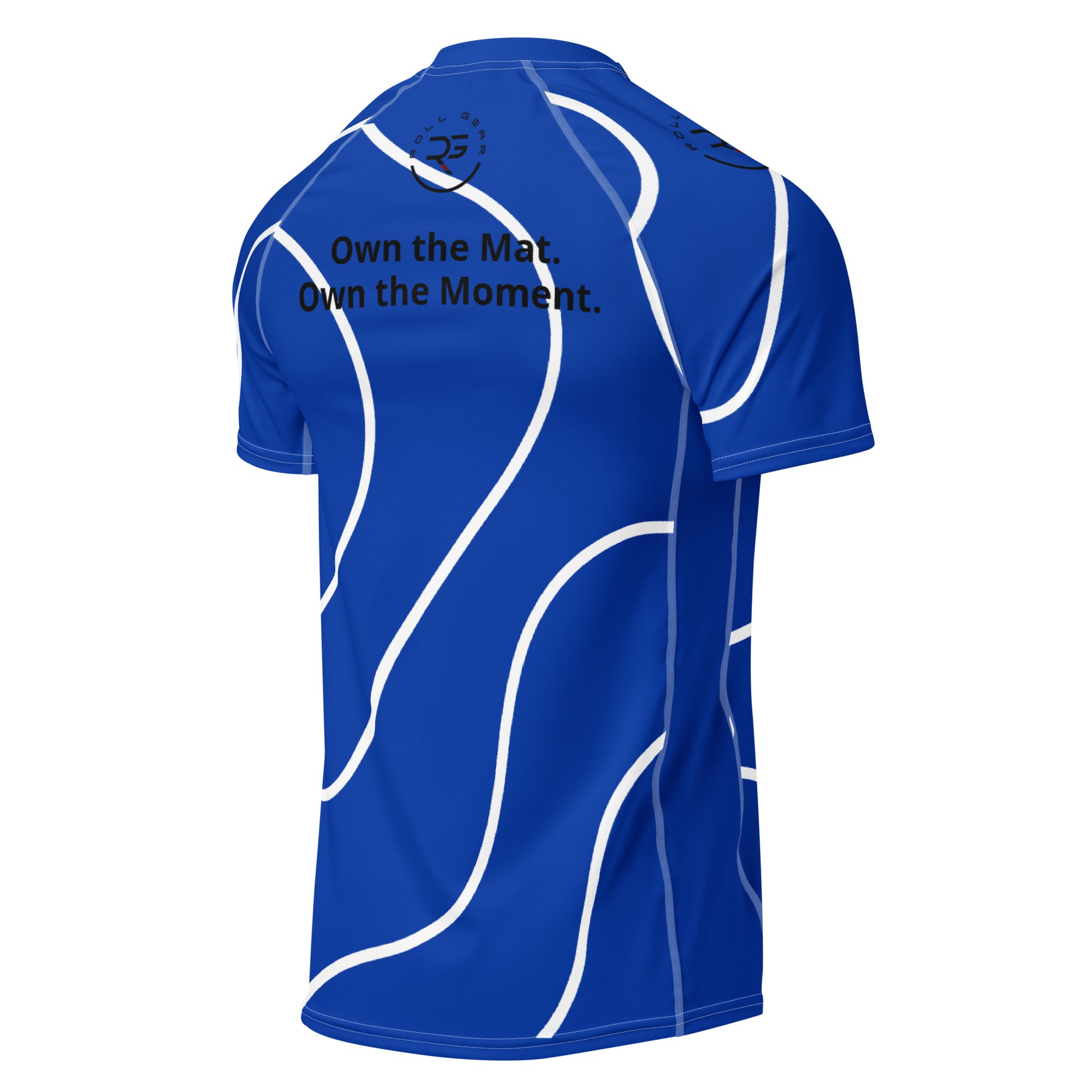 Blue BJJ Ranked Rash Guard - Recycled Fabric | UPF 50+ | Roll Gear™