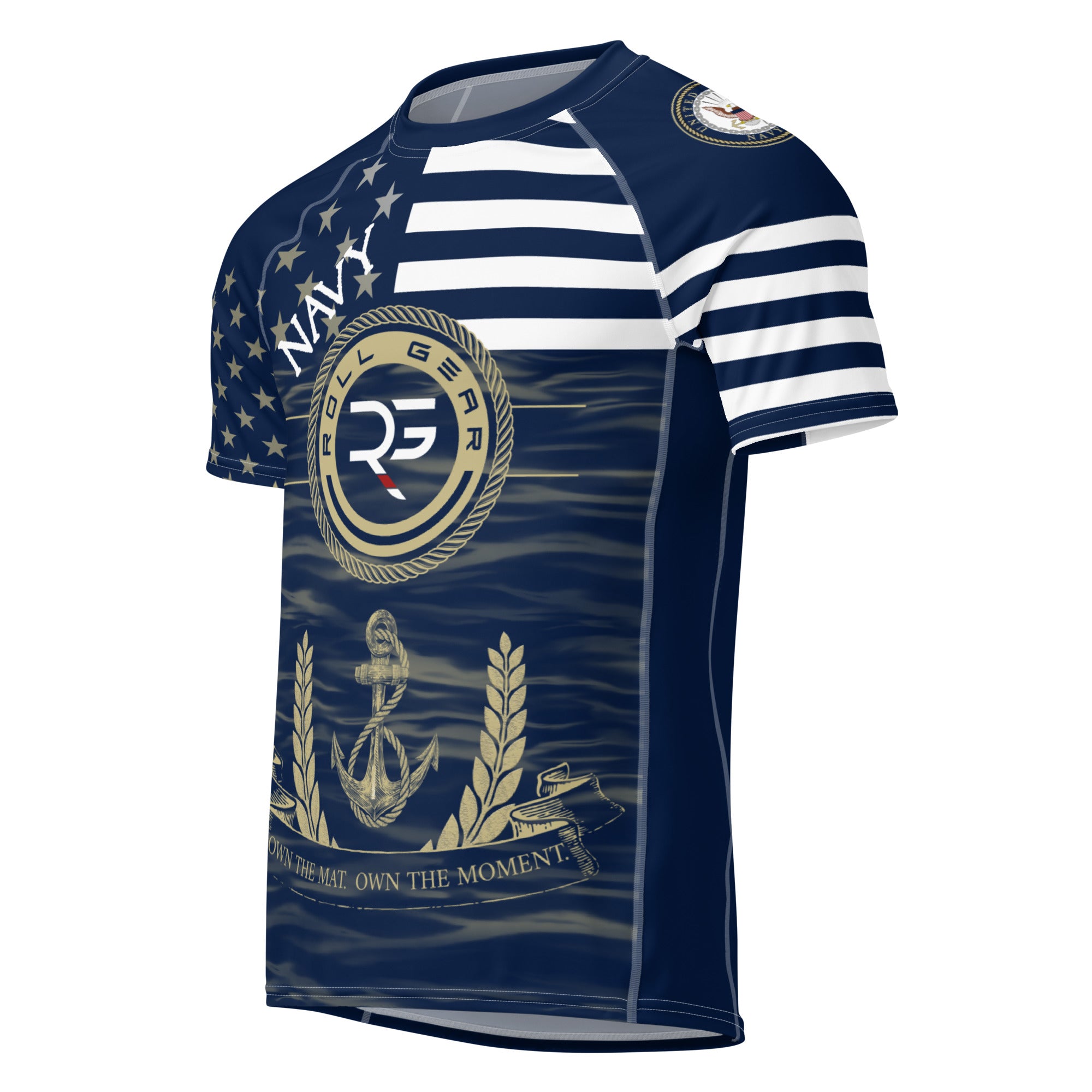 U.S. Navy “Honor, Courage, Commitment” Short Sleeve Rash Guard