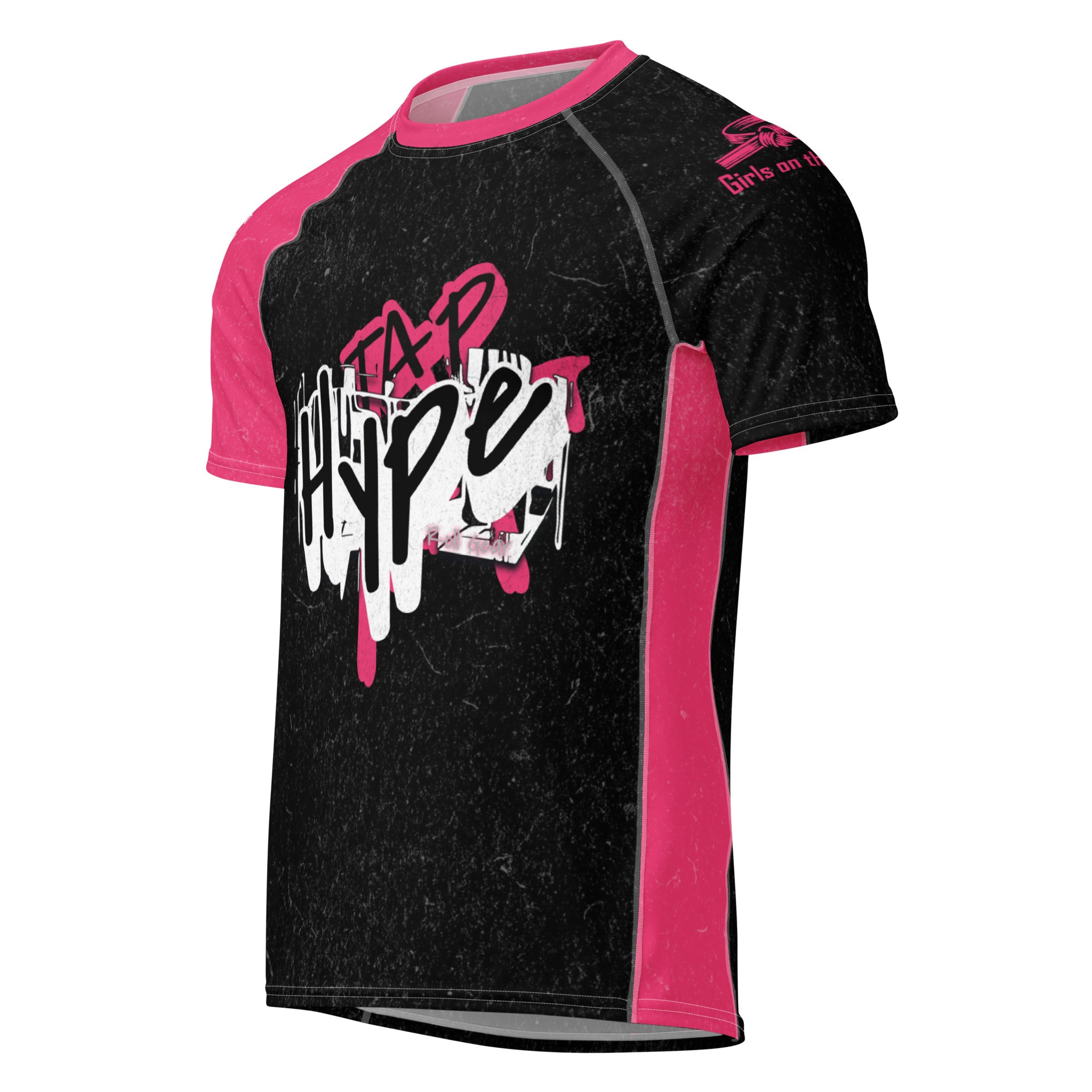 Tap Hype – Pink Edition Short-Sleeve BJJ Rash Guard