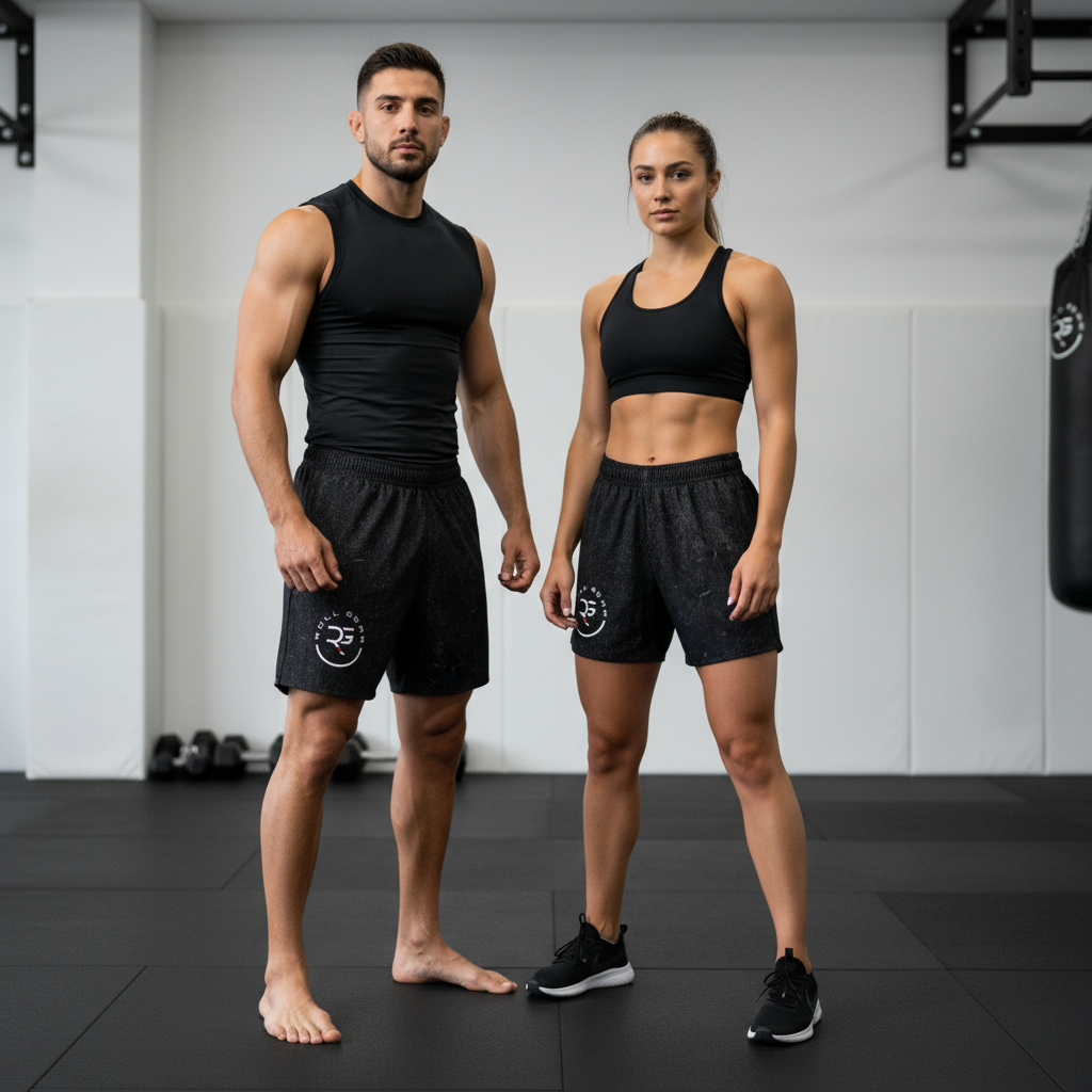 Roll Gear™ Black Mineral Short Shorts