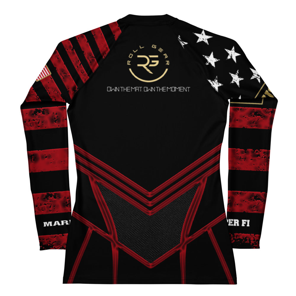 Black and red wrestling singlet with visible branding on a white background