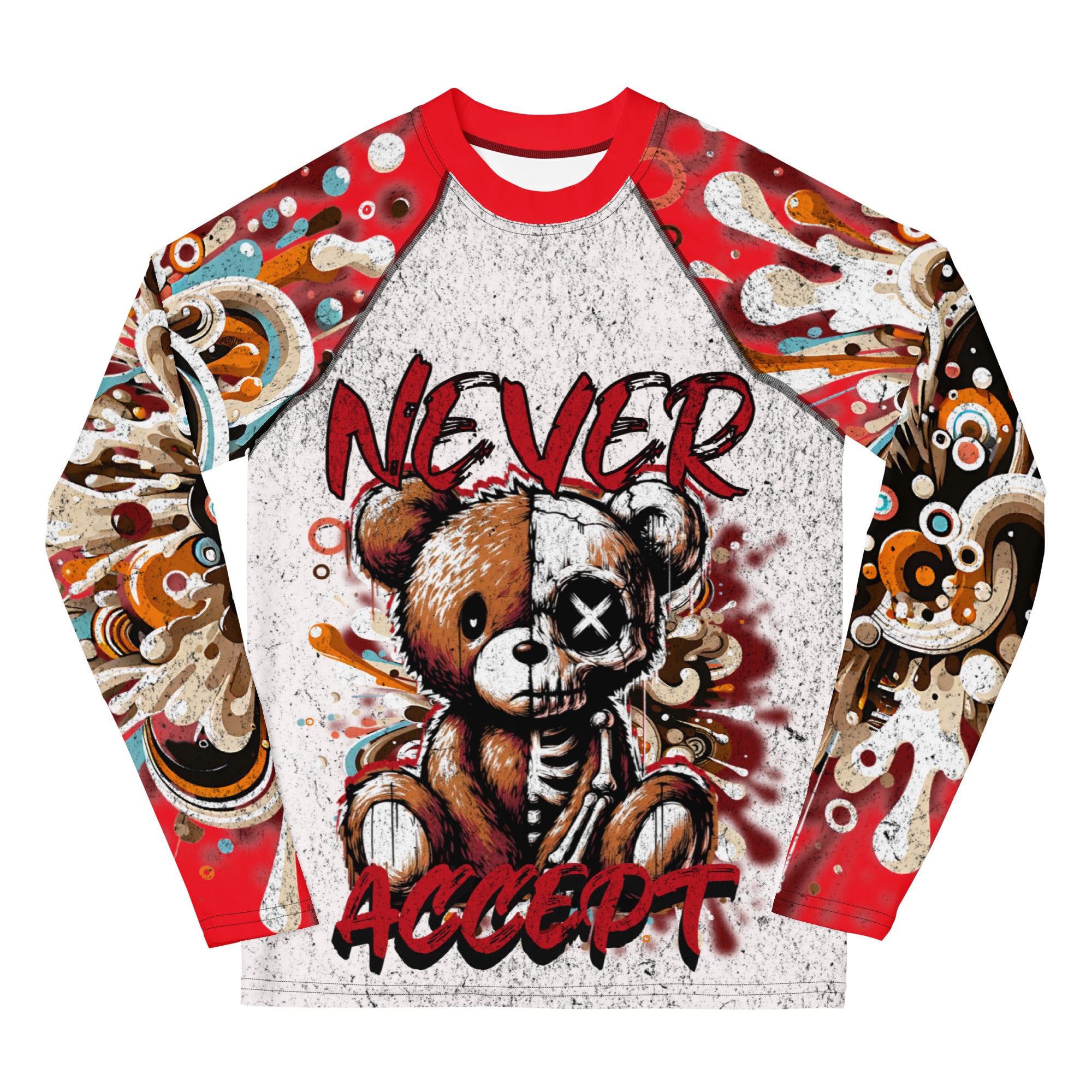 Never Accept Defeat Youth Rash Guard