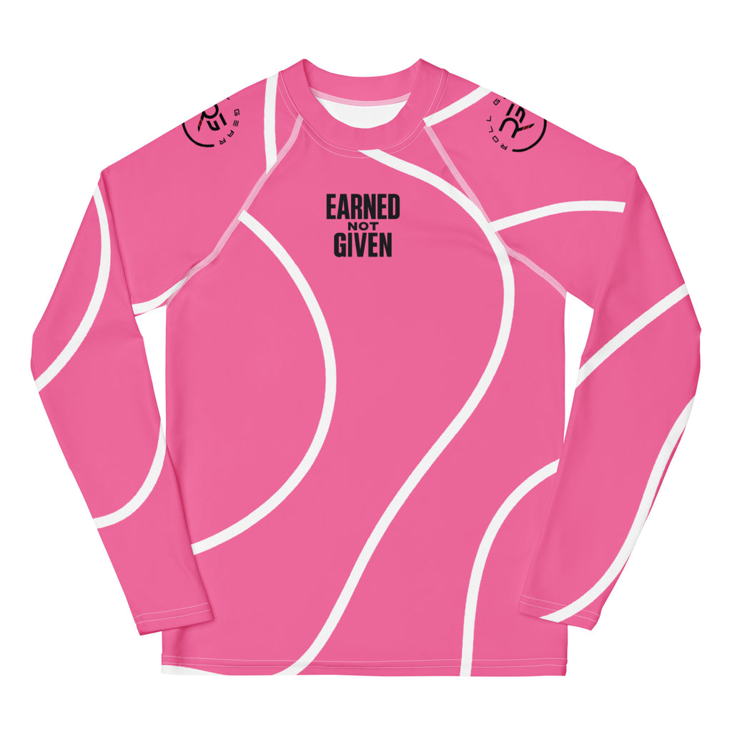 Pink. Rash guard. Bjj. Grappling. Swim. Roll gear. 
