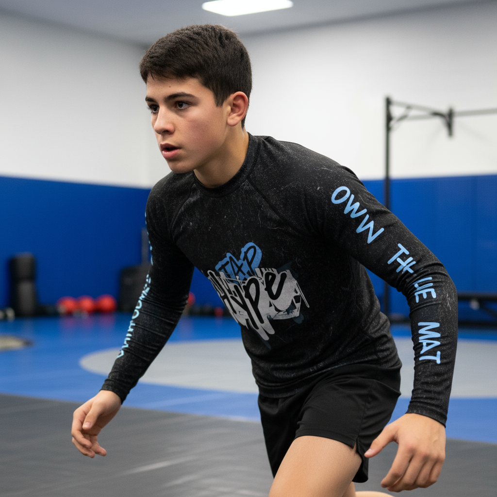 Youth Rash Guard – “Stay Sharp”