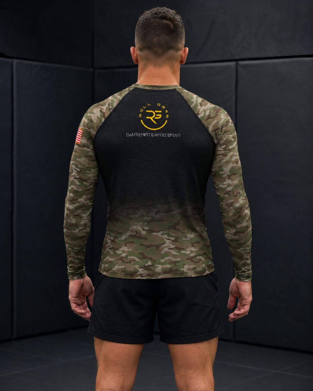 Men's Army Classic Long Sleeve Rash Guard
