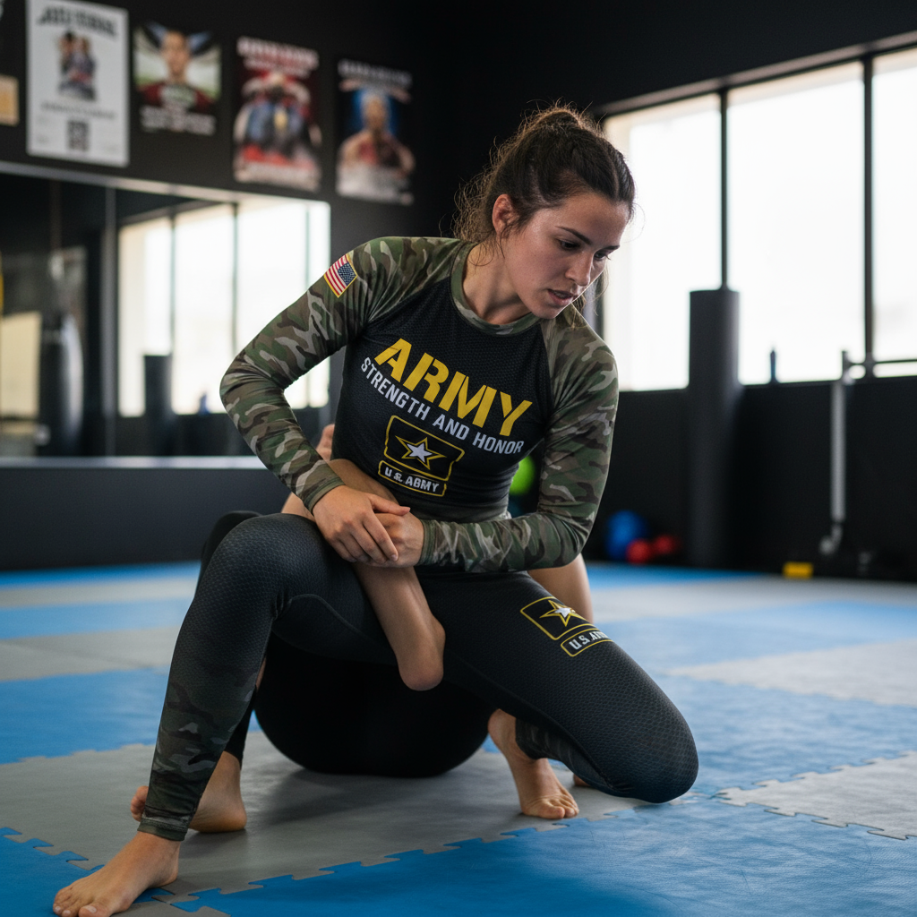 U.S. Army "Classic Camo" Rash Guard – Long Sleeve | Roll Gear