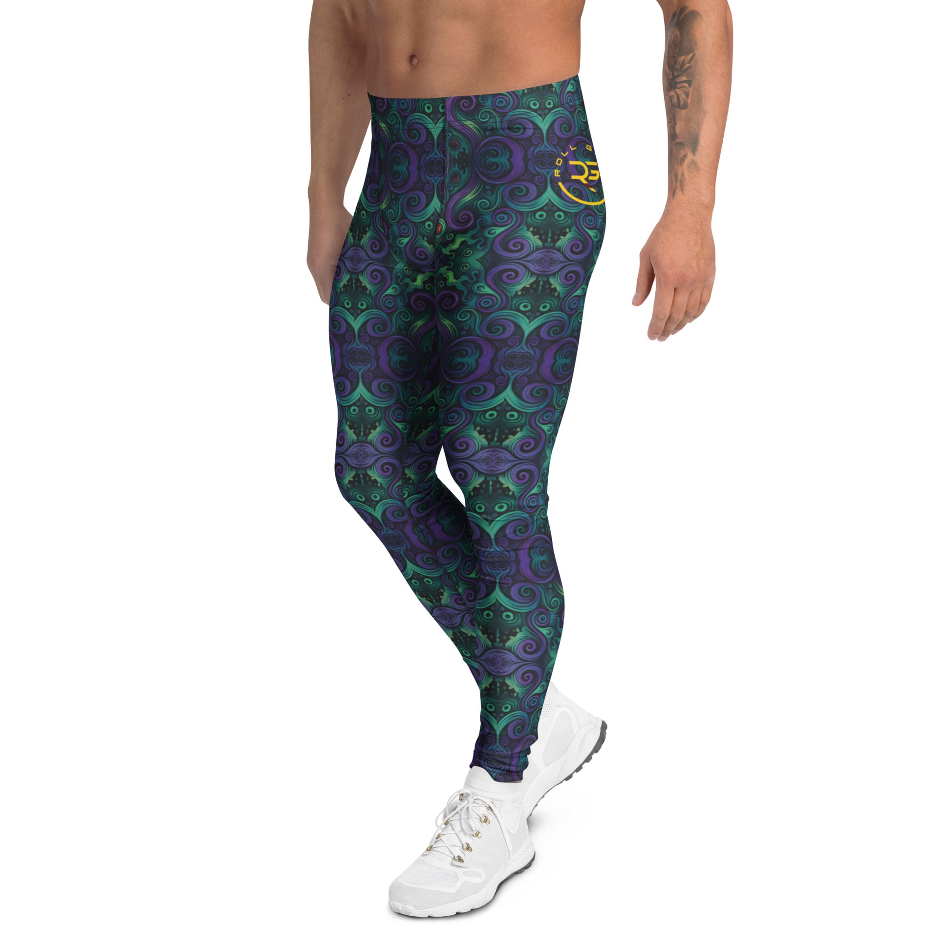 Front view of men’s Mat Mysteries No-Gi training spats