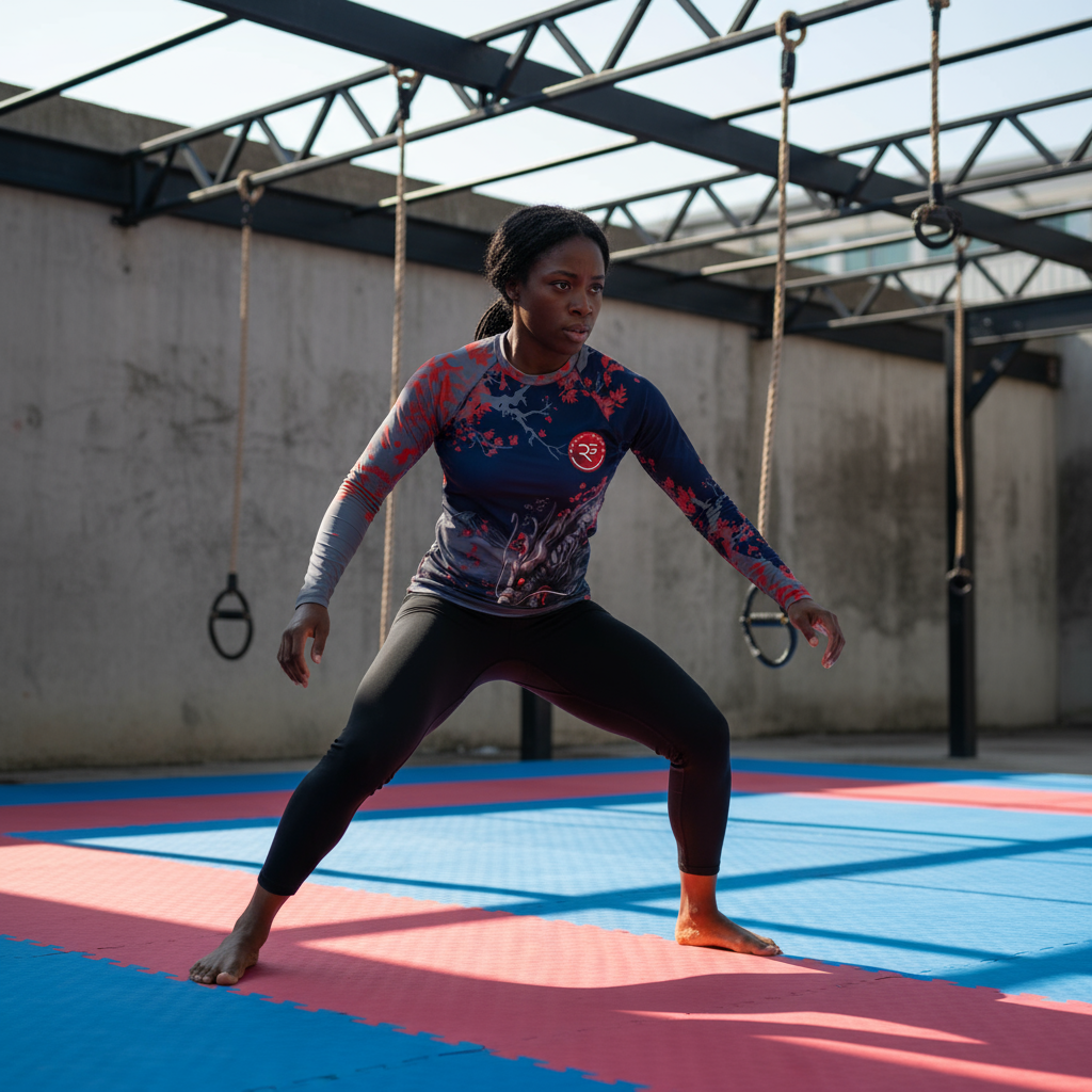 Warrior’s Spirit Rash Guard – Dark Edition (Women’s Long Sleeve)
