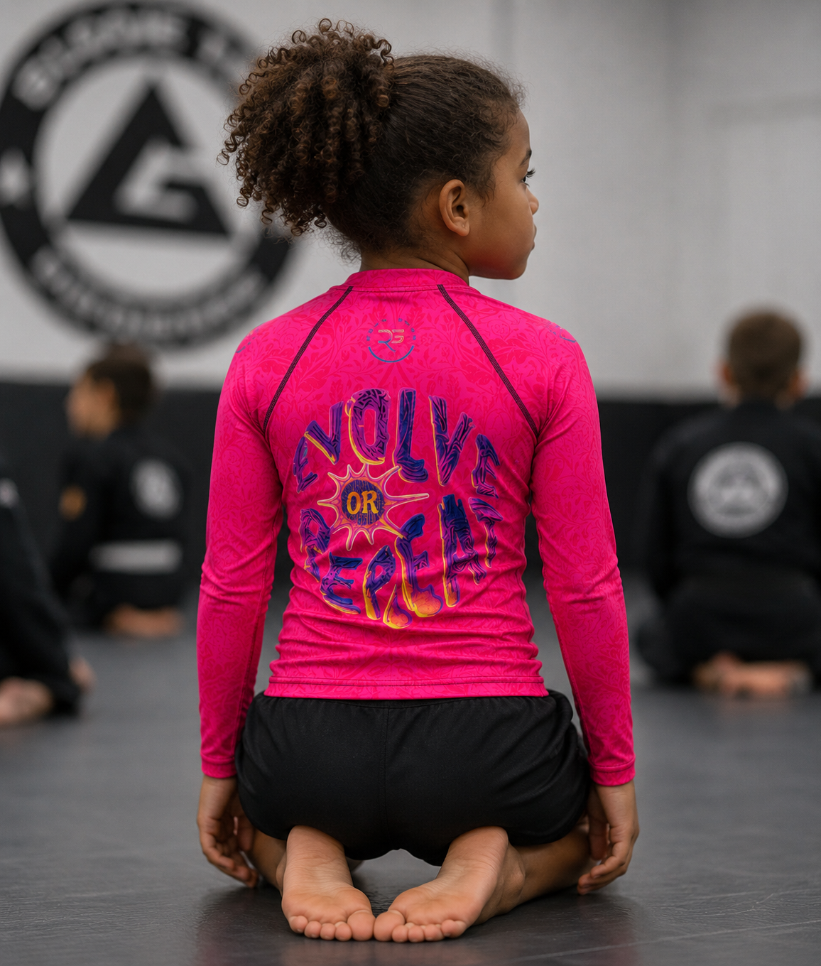 Evolve or Repeat Youth Girls Rash Guard | Roll Gear